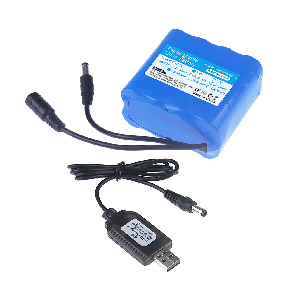 2S4P 18650 بطارية ليثيوم 7.4 ف - مراجعة Fish Finder Battery وسعره