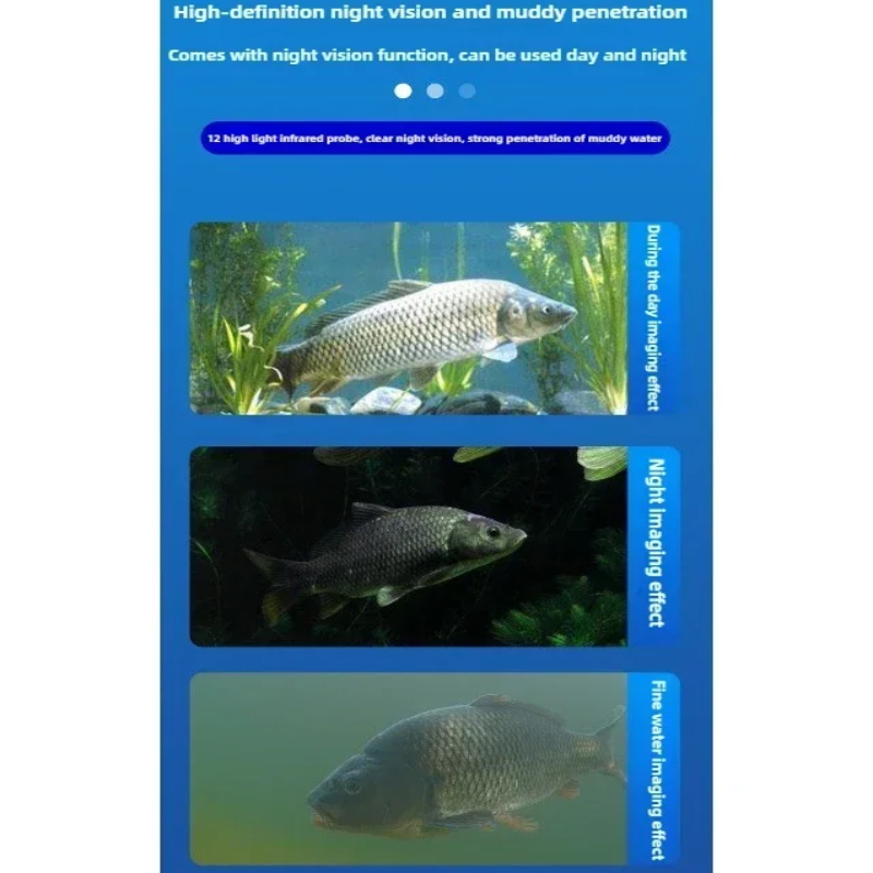 كاميرا صيد الأسماك تحت الماء م - مراجعة Fishing Depth Finder وسعره